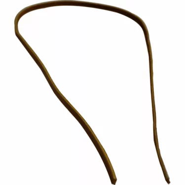 A single Chemex Rawhide for Wood Collar, brown and rubbery, lies in an irregular, slightly twisted oval shape on a white background. © 2025 1st-line.com