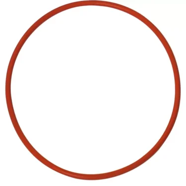 A single Elektra 03375035 Cap Gasket for WTS Cartridge, made of plain red plastic, is shown against a white background. © 2025 1st-line.com