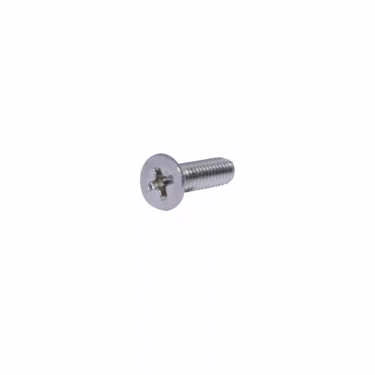 A single Isomac 000112 Screw for Foot/Leg, silver-colored with a Phillips head and flat, round top, is shown against a plain white background. © 2025 1st-line.com