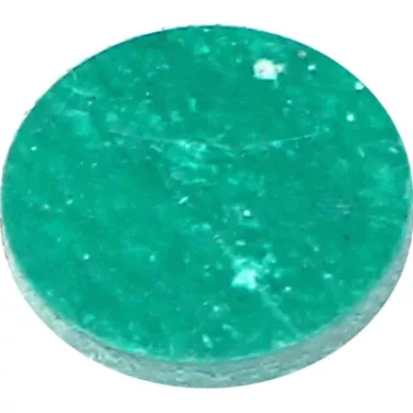 A single round, flat, green tablet with a mottled surface—resembling the La Spaziale1810 Klinger Joint D-14.5 S=2—shown on a white background. © 2025 1st-line.com