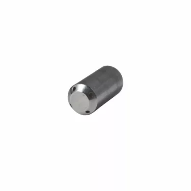 A small, cylindrical metal object with a flat end and three visible circular indents, resembling the Rancilio 23212033 4 Hole Steam Tip LG 25 - Epoca, is isolated on a white background. © 2025 1st-line.com