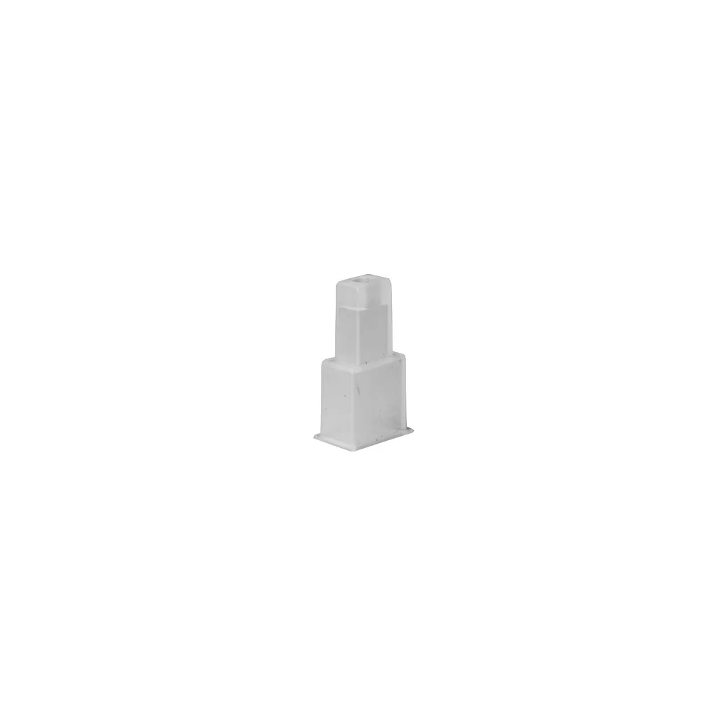 A small, gray, rectangular plastic Ascaso Male Faxton Terminal Protector with a tapered top is shown on a white background; this product has been discontinued. © 2025 1st-line.com
