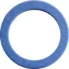 A solid blue Rancilio 36220023 Gasket for Stainless Steel Heating Element - Silvia V4 with a smooth surface is shown on a white background. © 2025 1st-line.com