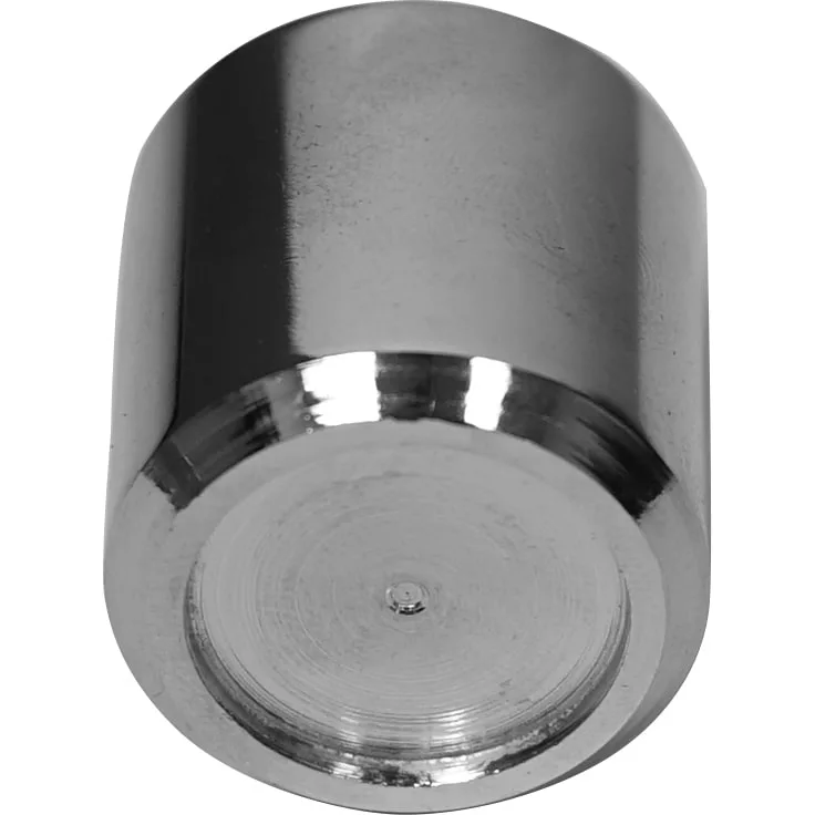 A VBM PIEDDOMSUNEW Foot / Leg (OLD STYLE)—a cylindrical, stainless steel/chrome part with a flat circular base and shiny, smooth surface that reflects light. © 2025 1st-line.com