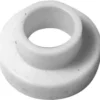 A white, round Rancilio 36930016 Steam Wand PTFE Stopper Gasket with a raised center ring and central hole, shown from an angled top view. © 2025 1st-line.com
