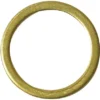 An Olympia Flat Washer 14/11/2x0/5MM, featuring a plain, smooth, circular gold design, is displayed against a white background. © 2025 1st-line.com