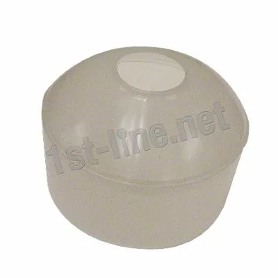 Clear plastic dome-shaped cover with a central circular opening, shown on a white background. Faint 1st-line.net text overlays the image. Designed for use with Elektra 00675014 Water Tank / Reservoir systems. © 2025 1st-line.com