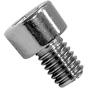Close-up image of the VBM VITEBR6MACO Grouphead Screw, featuring a shiny metallic cylindrical head and partially threaded shaft, commonly used as a socket head cap screw, photographed on a white background. © 2025 1st-line.com