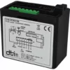DTI Brain Unit - DCAD3100, 230V, for Fiorenzato A1500052 Bricoletta/Volante fully-automatic systems; black module with green/black connectors and a white label showing wiring diagram, technical specs, and certifications. © 2025 1st-line.com