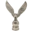 Elektra 00149019 Brass Eagle figurine with outstretched wings perched on a round base, viewed from the front. © 2025 1st-line.com