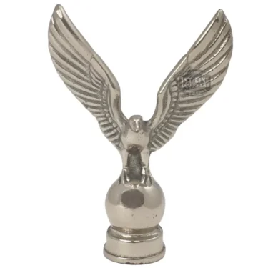 Elektra 00149019 Brass Eagle figurine with outstretched wings perched on a round base, viewed from the front. © 2025 1st-line.com