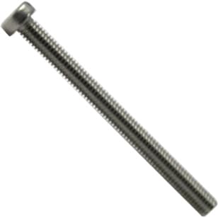 Elektra 02372035 M8x50 inox screw for boiler heating element cover, round head, fully threaded—suitable for Elektra Commercial models. Shown diagonally on a white background. © 2025 1st-line.com