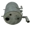 A Ponte Vecchio C1002R Lusso One and Two Group NON-POLISHED Boiler component, cylindrical with multiple circular openings and pipe connectors, is shown from one end against a white background. © 2025 1st-line.com