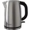 SOLD SIDEWALK SALE - Capresso H2O Steel Electric Water Kettle - 1.6L D911. Stainless steel with black handle/spout, Capresso logo at base, and side water level indicator. © 2025 1st-line.com