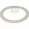 The 70-12 Moka Pot Gasket is a white, flat, circular rubber ring used as a seal for espresso machines and as a Moka Pot replacement, shown on a plain background. © 2025 1st-line.com