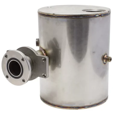 The ACS VEN0029 Boiler is a cylindrical stainless steel component with a side flange, circular opening, welded seams, and mounting bolts. © 2025 1st-line.com