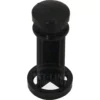 The Ascaso I.2539 Water Tank Valve is a black, plastic, cylindrical valve with a round flat top and wide circular base featuring two small holes on opposite sides. Its compatible with Ascaso models. © 2025 1st-line.com