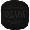 The Ascaso I.2557 Adhesive Rubber Foot is a black rubber foot designed for stability on espresso accessories, with embossed Authentic Supplier 1st-Line Equipment Espresso Machines & Grinders text. © 2025 1st-line.com