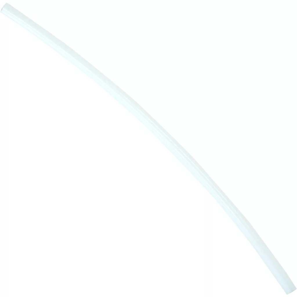 The Bezzera 5194597LL Pump Load Hose, a clear and flexible plastic tube, is shown diagonally from lower left to upper right against a white background. © 2025 1st-line.com