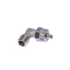 The Didiesse 90 Degree Elbow is a metal pipe fitting with a threaded end and a knurled nut on the other side, shown against a white background. © 2025 1st-line.com