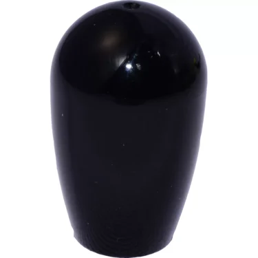 The ECM C439900840 E61 & Steam/Hot Water Lever Knob is a glossy black, rounded knob with a smooth surface and small top hole, resembling a gear shift knob or large cap, shown against a white background. © 2025 1st-line.com