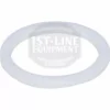 The ECM P6003.10 Steam/Hot Water Valve Adapter Gasket, a white circular silicone ring, is displayed against a plain background with the 1st-Line Equipment Espresso Machines & Grinders logo faintly watermarked on the image. © 2025 1st-line.com