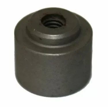 The Elektra 00047014 Steam/Water Valve Head Shaft is a metallic, cylindrical threaded insert with a central hole, designed for industrial or mechanical uses such as Elektra steam valves, shown on a plain white background. © 2025 1st-line.com
