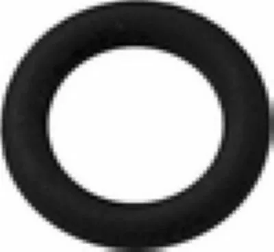 The Elektra 00112035 Solenoid Valve Pilot Gasket, a black circular O-ring shown on a white background, is designed for use with Elektra 00112035 models. © 2025 1st-line.com