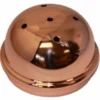 The Elektra 00146019 Copper Dome is a shiny, dome-shaped lid with several small round holes evenly spaced on its top surface. © 2025 1st-line.com