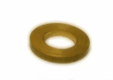 The Elektra 00148035 Brass Washer, featuring a central hole, is shown against a white background. © 2025 1st-line.com