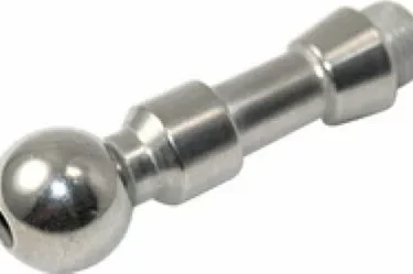 The Elektra 00441011 Wand is a metallic, cylindrical part with a rounded ball end and threaded tip, used as a ball stud or linkage in water valve assembly for MOST Elektra commercial models. © 2025 1st-line.com