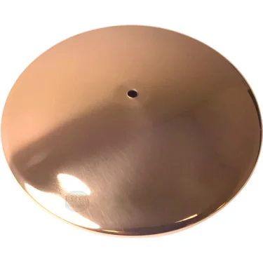 The Elektra 00600019 Copper Water Tank Cover is a round, smooth metallic disc with a central hole and a brushed copper finish that reflects light. © 2025 1st-line.com