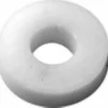 The Elektra 00635035 Thermal Insulator, a white, round, flat component with a central hole like a washer or doughnut, is shown against a plain background. It serves as a reliable thermal barrier for diverse applications. © 2025 1st-line.com