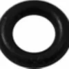 The Elektra 00731035 Steam Valve Stem O-ring, sized 4.48x1.78 mm, is a black circular rubber washer with a central hole, shown from above on a white background. © 2025 1st-line.com
