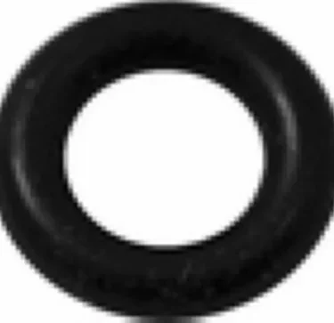 The Elektra 00731035 Steam Valve Stem O-ring, sized 4.48x1.78 mm, is a black circular rubber washer with a central hole, shown from above on a white background. © 2025 1st-line.com