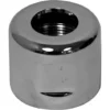 The Elektra 00946021 Steam/Water Valve Joint Nut is a shiny, cylindrical metal piece with a threaded top hole and lower notch, commonly used in Elektra valve assemblies as a joint nut. © 2025 1st-line.com