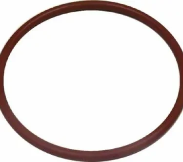 The Elektra 01168035 Heating Element Gasket for Boiler Flange is a single brown rubber O-ring, circular in shape and displayed on a white background. © 2025 1st-line.com