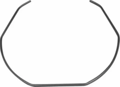 The Elektra 01304035 Portafilter Spring is a thin black metal wire, irregularly octagonal with two short upturned ends, made for Elektra espresso machines. © 2025 1st-line.com