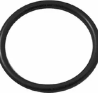 The Elektra 02262035 Portafilter Gasket - Nivola - 1st of 2 for Pod Version, a black rubber O-ring with a smooth, circular design, is displayed against a white background. © 2025 1st-line.com