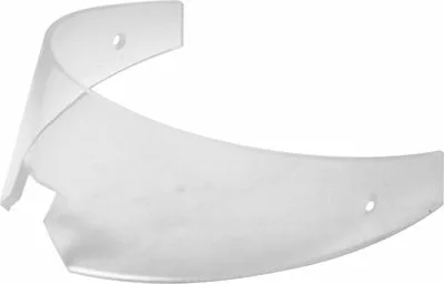 The Elektra 02506014 Plexiglass for Nivola is a transparent, curved face shield visor featuring two small holes at each end for attachment. © 2025 1st-line.com