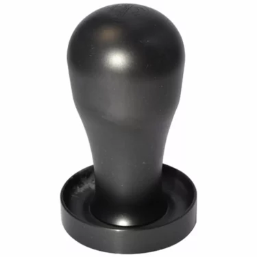 The Espro Dillinger Convex Base 53mm Espresso Coffee Tamper features a black, rounded handle and convex base, ideal for pressing ground coffee into a portafilter. © 2025 1st-line.com