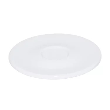 The Essse Espresso Saucer is a plain white ceramic saucer with a slightly raised center, shown on a white background. © 2025 1st-line.com