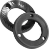 The Eureka MAC50 50mm Flat Grinding Burrs (set of 2) feature sharp, angled teeth with overlapping design—one flat, the other tilted—for precision grinding. Compatible with Eureka MAC50 coffee grinders. © 2025 1st-line.com