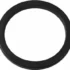 The Fiorenzato A1200157 Rubber Gasket for Brew Group 75x53x5.5 is a circular, flat, black sealing ring with a large central hole, shown from above on a white background. © 2025 1st-line.com