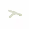 The Fiorenzato A1300050 Plastic T Socket/Connector with ribbed ends is shown on a plain white background. © 2025 1st-line.com
