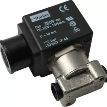 The Fiorenzato A1900037 2-Ways Solenoid Valve Pass Gr. 110/120 60 is designed for precise fluid control, featuring reliable operation similar to Parker models with a durable build for industrial applications. © 2025 1st-line.com