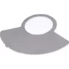 The Fiorenzato A3200016 Doge Doser Foil is a flat, semicircular metal plate with a circular cutout near the straight edge, shown against a white background. © 2025 1st-line.com