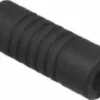 The Fiorenzato W0589 Steam Wand Protective Rubber Grip is a black, cylindrical, ribbed cover with open ends, designed to protect steam wand connections. © 2025 1st-line.com