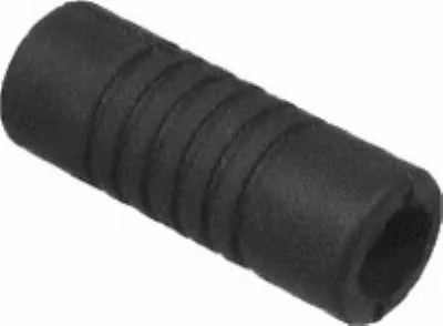 The Fiorenzato W0589 Steam Wand Protective Rubber Grip is a black, cylindrical, ribbed cover with open ends, designed to protect steam wand connections. © 2025 1st-line.com