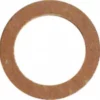 The Grimac Gasket for Faema Grouphead Cap is a flat, circular brown ring with a central hole, shown from above on a white background. © 2025 1st-line.com